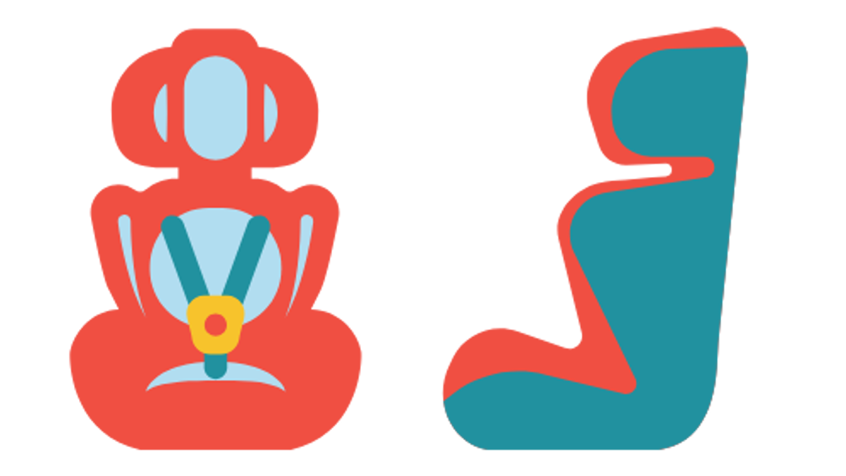 Group 2 and 3 car seat graphic