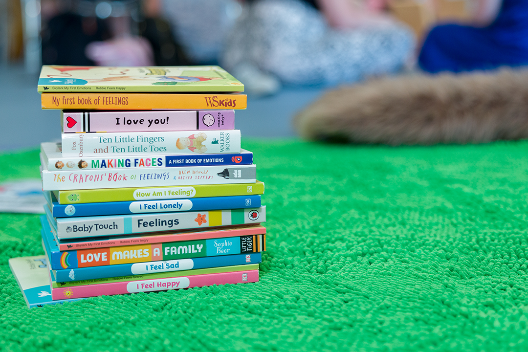 Stack Of Books from little library of big feelings