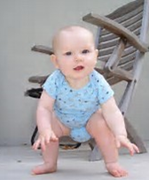 Baby balancing whilst standing up