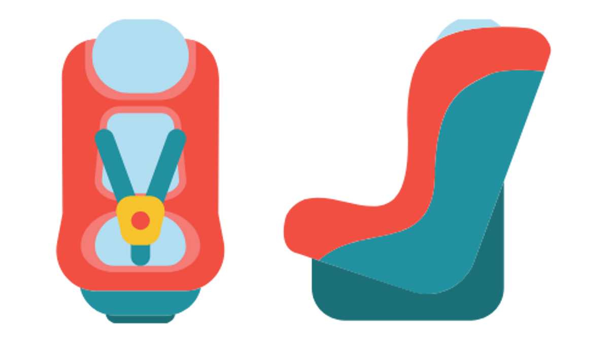 Group 0+, 1 and 2 car seat graphic